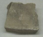 Fundstück aus Marmor von der Therme in Karthago