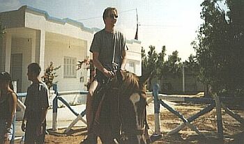 Christian auf dem Pferd